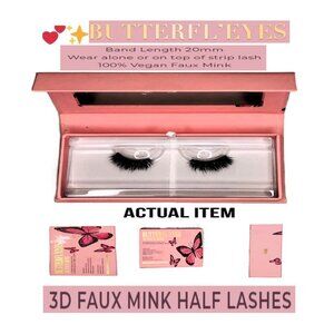 🛑 BUTTERFL'EYES Lilly Lashes ➕ FAUX MINK EYELASHES Natural Reuseable 💸BUYNOW‼️
